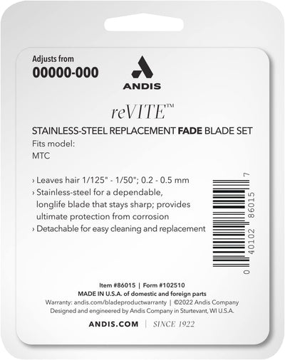 Andis MTC Adjustable Taper Blade Human Clipper Intl' Gray Lithium