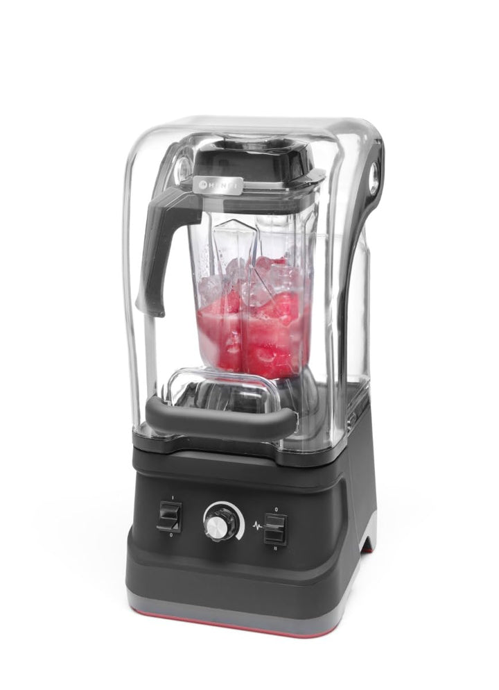 HENDI Standmixer BPA-frei, Manuell, mit schalldämmender Schutzhaube, Inkl. 2,5 Liter-Kanne, temperat
