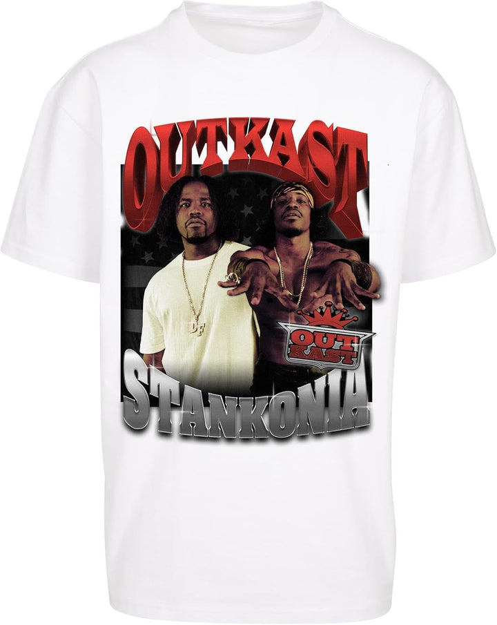 Mister Tee Unisex Outkast Stankonia Oversize Tee XS Weiss, XS Wei&amp;