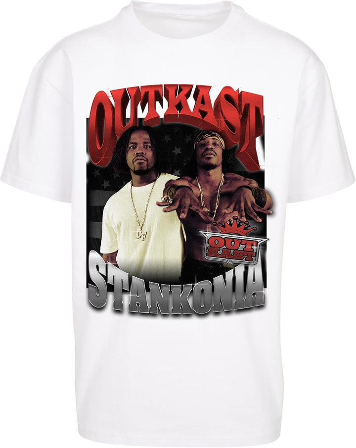 Mister Tee Herren Mt1836-outkast Stankonia Oversize Tee T-Shirt S Weiss, S Weiss