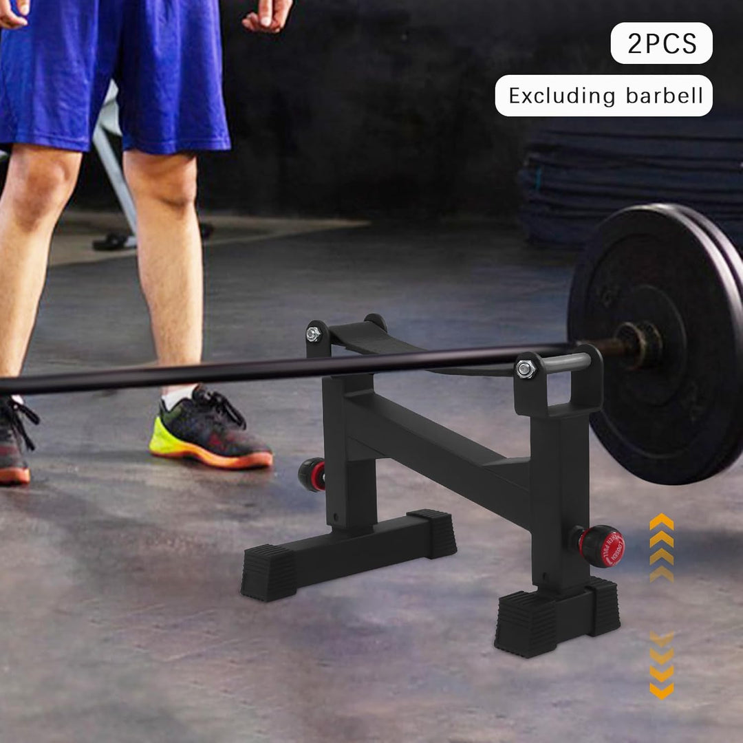 300kg Langhantelständer Langhantelheber, Kreuzhebenheber Einstellbar Deadlift Jack Langhantel-Puffer