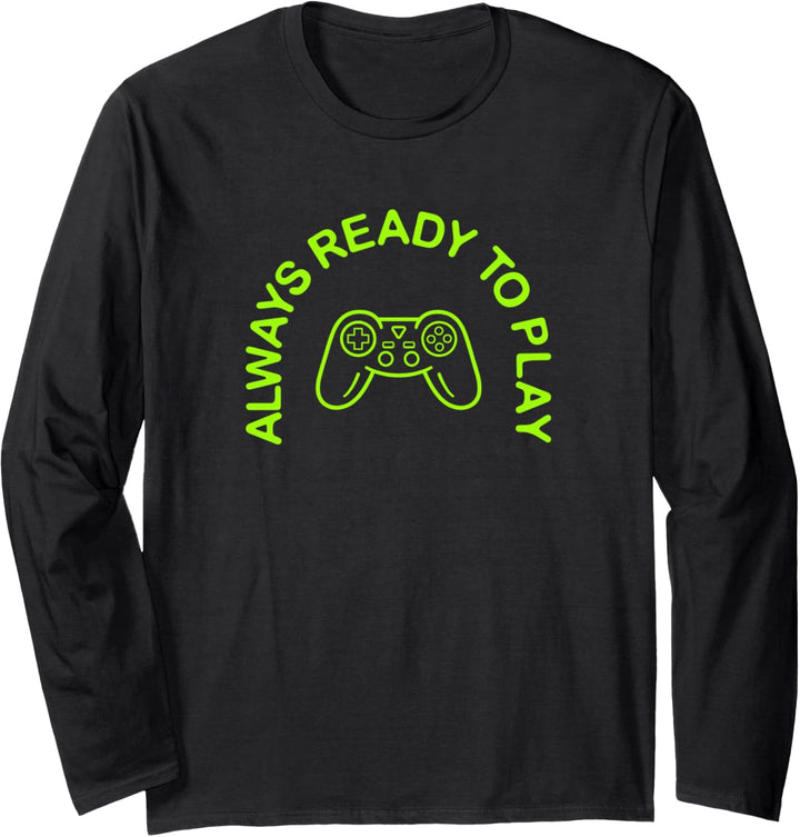 Immer bereit zum Spielen. Langarmshirt