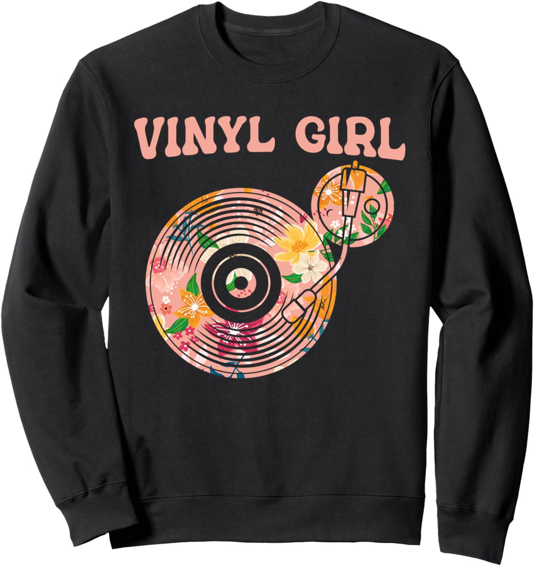 Vinyl Girl Schallplatte LP - Plattensammler Vinyl Sweatshirt