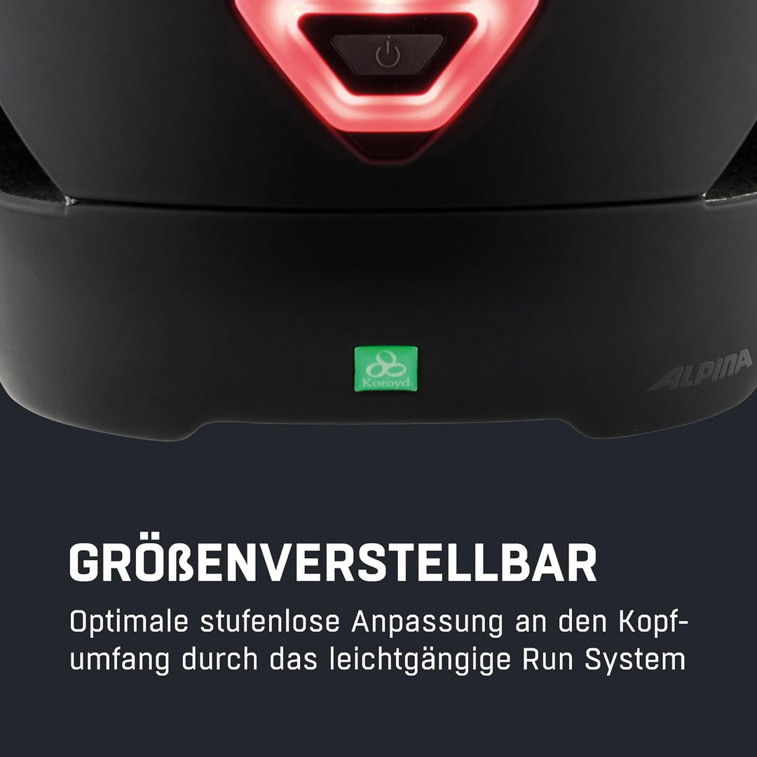 ALPINA ALTONA - Extrem Leichter, Beleuchteter & Belüfteter Fahrradhelm Mit Hochwertigem Visier Für E