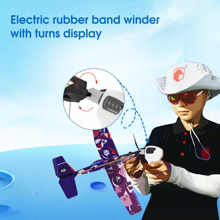 PLAYSTEAM Rubber Band Aeroplane Science 3 in 1, 3 in 1