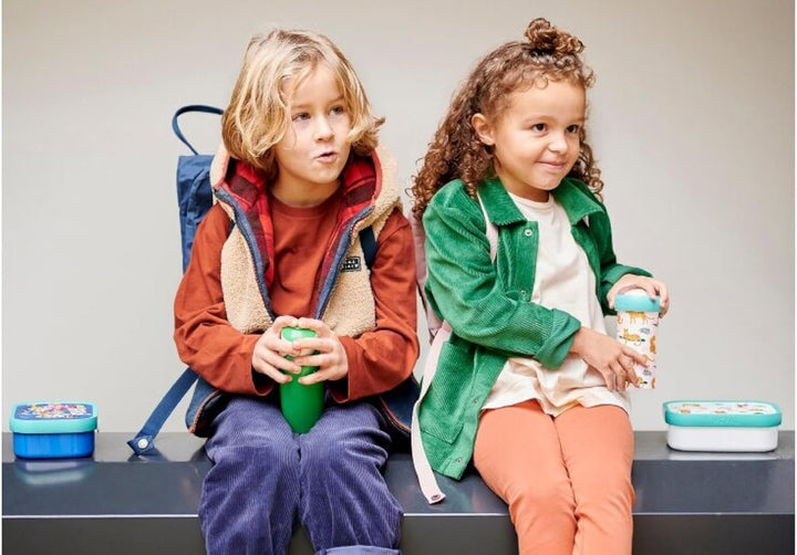 Mepal - Pausenset Campus Set für Kinder mit Pop-up Trinkflasche & Lunch Box - Lunch-Set für die Schu