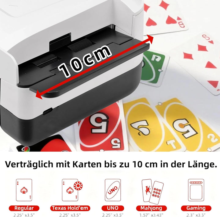 Kartenmischmaschine Elektrische - Automatischer Mischmaschine Karten, Kartenmischgerät für 1-2 Decks