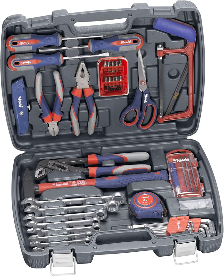 kwb Werkzeug-Koffer inkl. Werkzeug-Set, 65-teilig & H+H Werkzeug 45200 45500 VDE Standardprüfer 4520