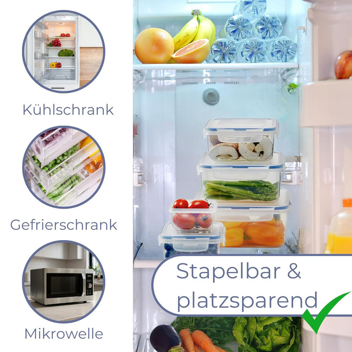 LocknLock PP Classic Vorratsdose mit Gitter, 3,9 L, 295 x 230 x 84 mm, 100 % luft- und wasserdicht,