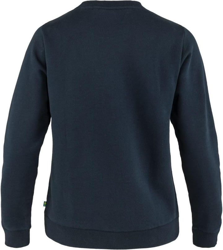 Fjällräven Damen Sweatshirt Logo Sweater, Dark Navy