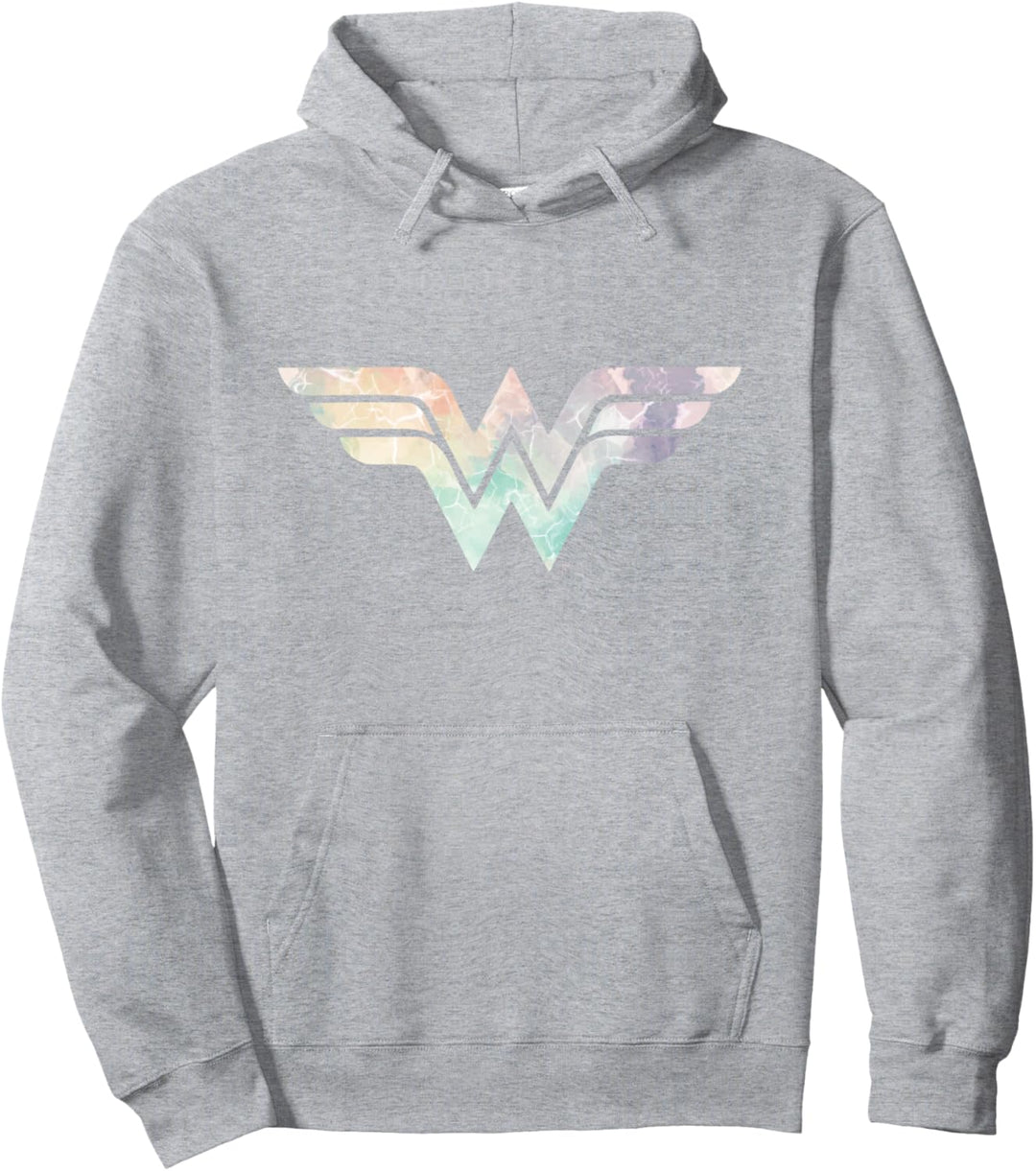 DC Comics Wonder Woman Crackle Logo Pullover Hoodie