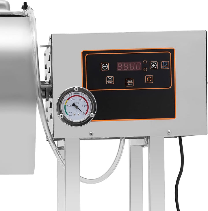 Vakuum-Mariniermaschine 38L Edelstahl - Kommerzielle Fleischmariniermaschine mit 240W 1-99min Zeitei