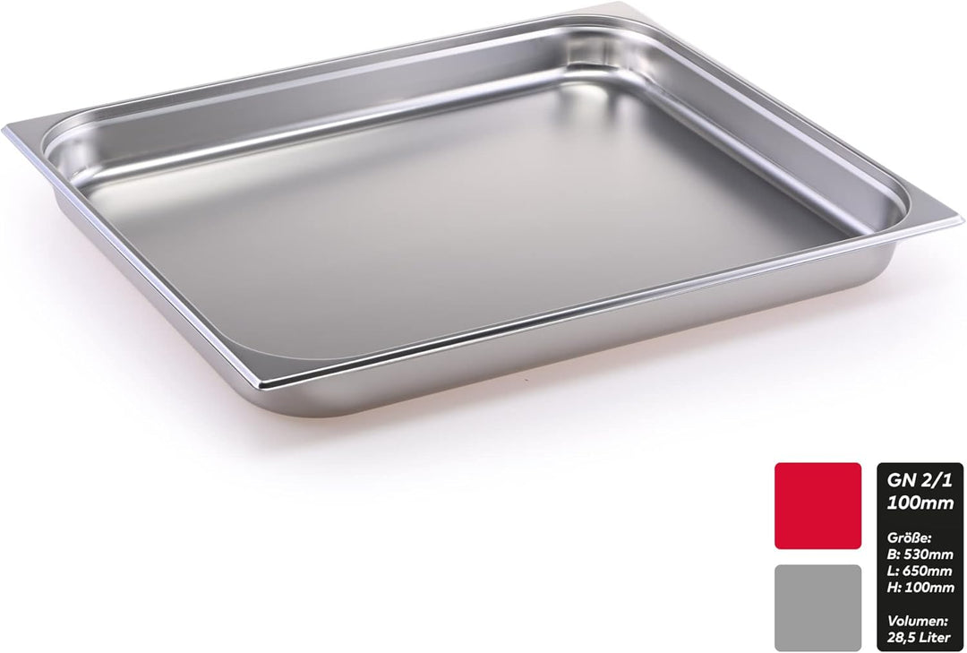 GN Behälter Gastronorm 2/1 Edelstahl (65 Millimeter)