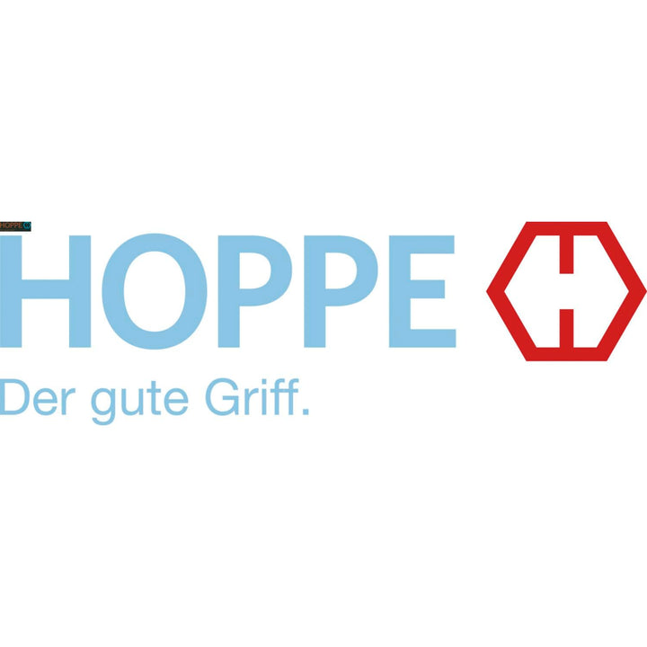 Hoppe Drückergarnitur ROISSY - auf Schild WC 90, rechts, Messing poliert