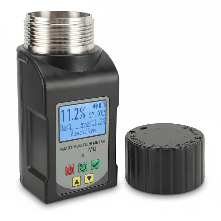Tnfeeon Tragbarer Getreidetester mit LCD-Display, Mini-Tassen-Getreide-Feuchtigkeitsmesser für Kaffe