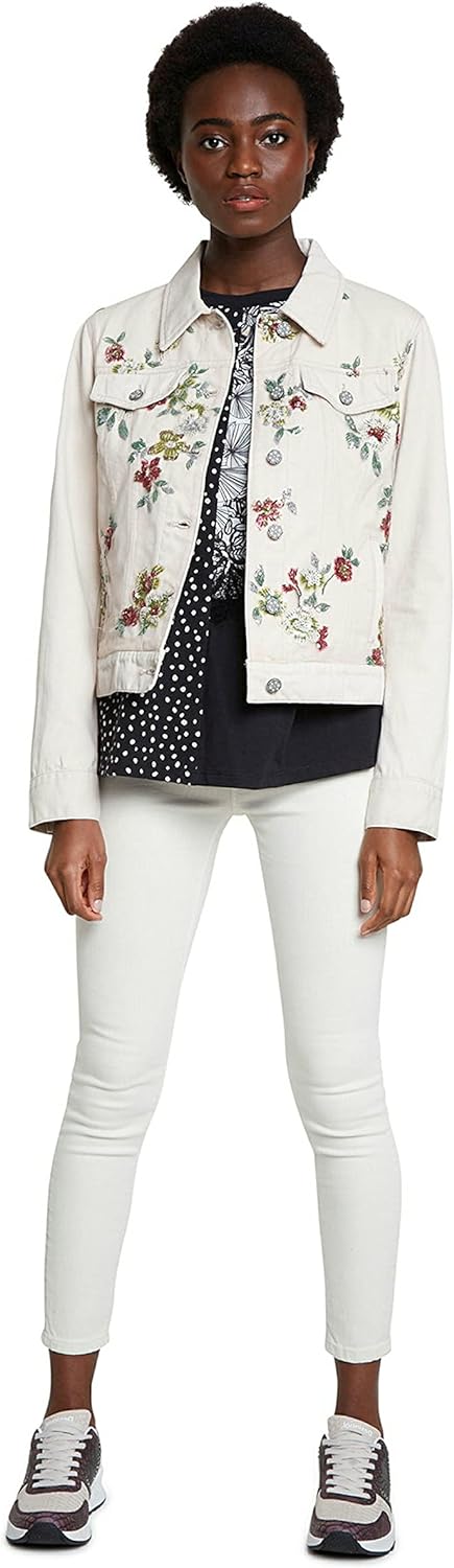 Desigual Damen 21Swen189020 Jacken, Material Finishes, L