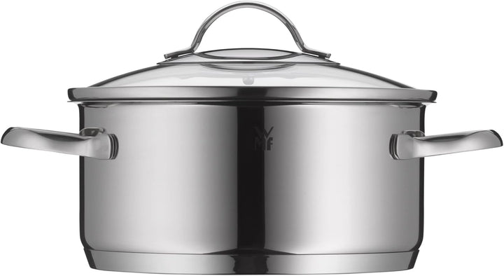 WMF Provence Plus Kochtopf klein 16cm, Glasdeckel, Bratentopf Induktion 1,5l, Cromargan Edelstahl po