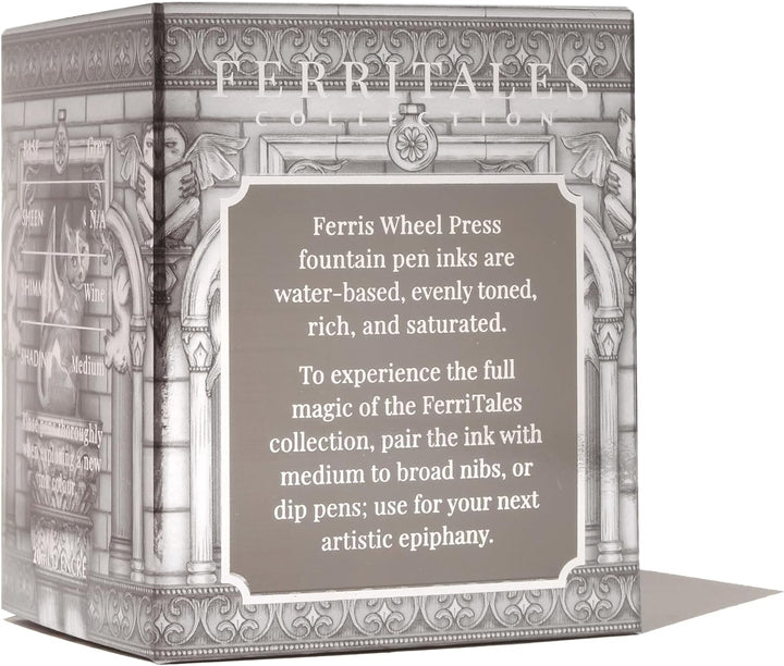 Ferris Wheel Press Ink, FerriTales Collection, Granite Guardians, Stone Grey with Rose Gold Shimmer,
