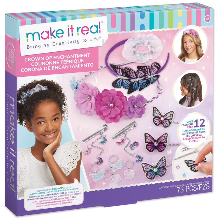 Make It Real Kabelbinder Crown Enchantment, Kreativ-Set 1421, Vielfarben, Medium