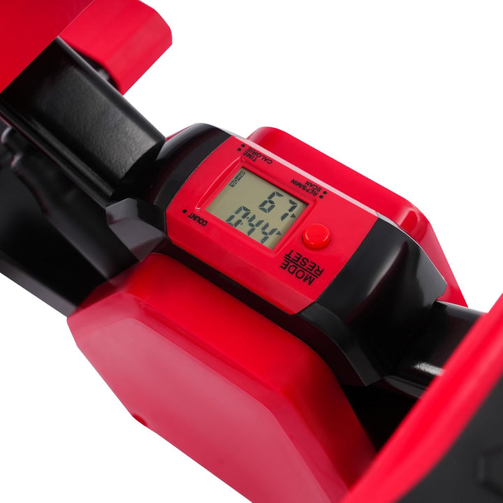 Pedaltrainer mit LCD-Display, Arm- und Beintrainer mit Zugseilen, kompakt | Noppenpedale und ergonom