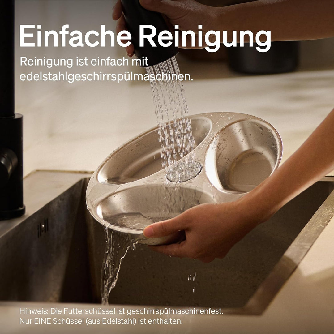 PETLIBRO Futterautomat Katze Nassfutter mit Spülmaschinengeeigneter Edelstahlnapf, Nassfutterautomat