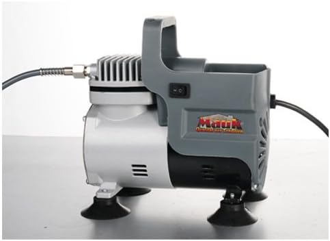 Mauk Airbrush Kompressor Set mit Farben und Zubehör