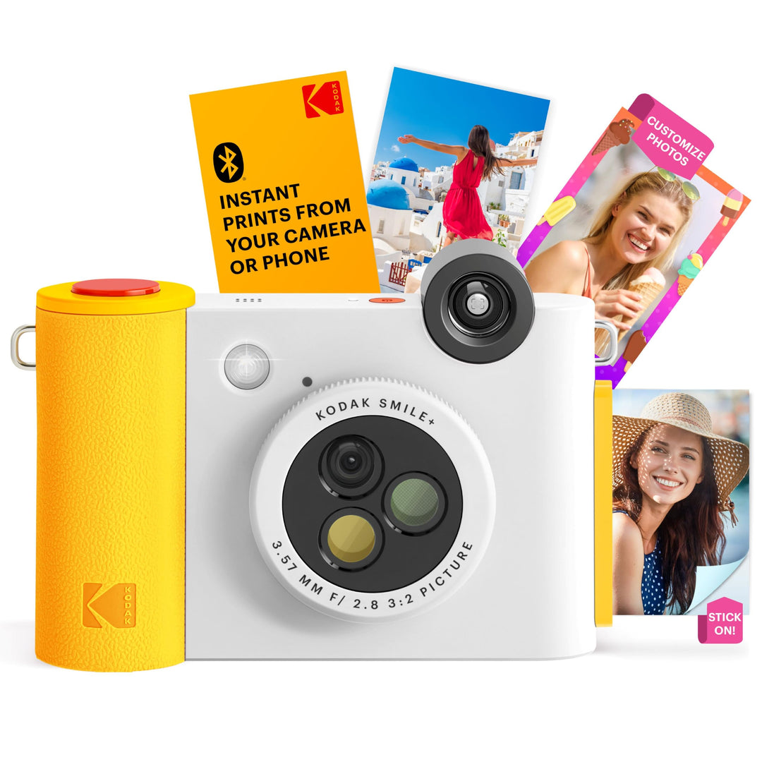 Kodak Smile+ 2-in-1 Digitale Sofortbildkamera & kabelloser Bluetooth-Fotodrucker - 10MP, Spezialeffe