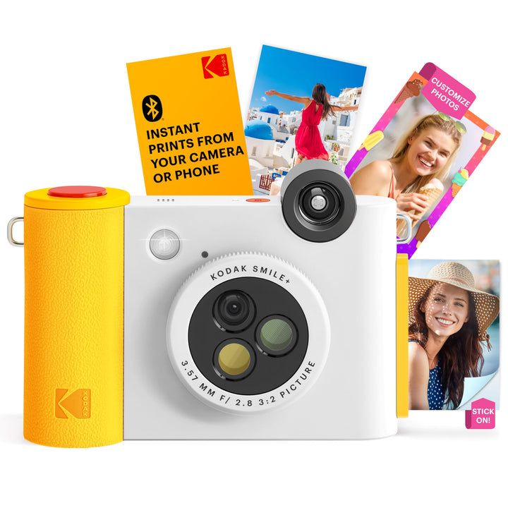 Kodak Smile+ 2-in-1 Digitale Sofortbildkamera & kabelloser Bluetooth-Fotodrucker - 10MP, Spezialeffe