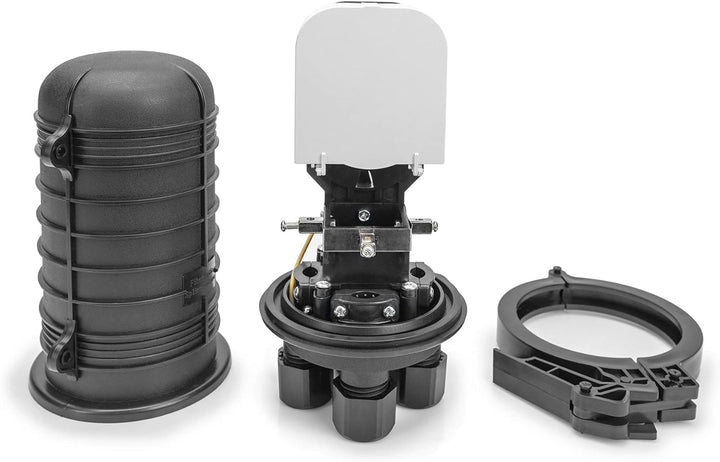 DIGITUS LWL-Dome Muffe - für 48 Glasfasern - IP68 Schutzklasse - Erosionsschutz - Spleissmuffe - Sch