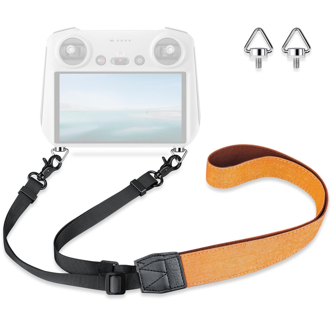Lykus Gurt/Schlüsselband/Strap/Lanyard für DJI RC/RC 2/RC Pro/RC Plus, Orange Riemen, Dreieckige Sch