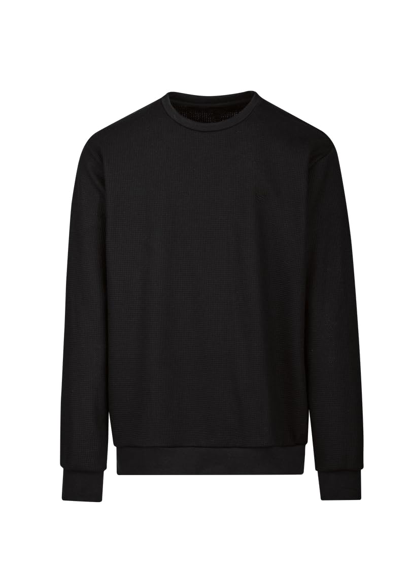 Trigema Herren Sweatshirt S Schwarz, S Schwarz