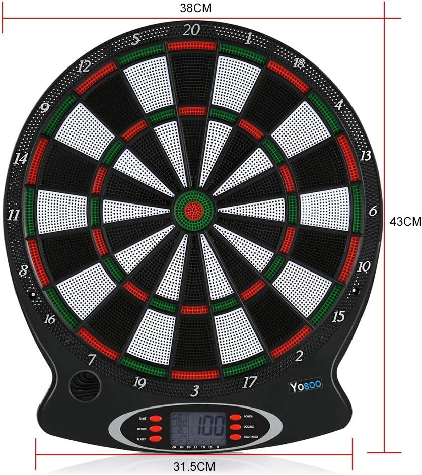 Elektronische Dartpfeile mit 6 Darts, elektronische Dartscheibe, geeignet für Partys und Spielabende