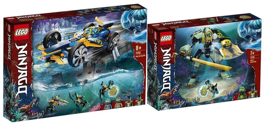 Lego Ninjago 2er Set: 71750 Lloyds Hydro-Mech & 71752 Ninja-Unterwasserspeeder