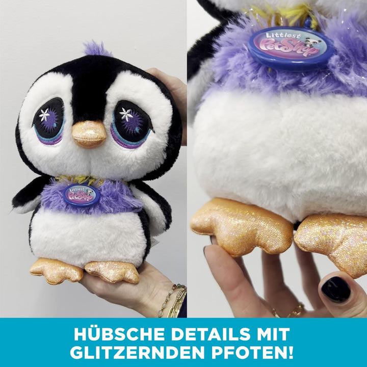 Littlest Pet Shop - Plüschpinguin 25 cm - Littlest Pet Shop LPS Deluxe Pinguin – Niedliche Plüschtie