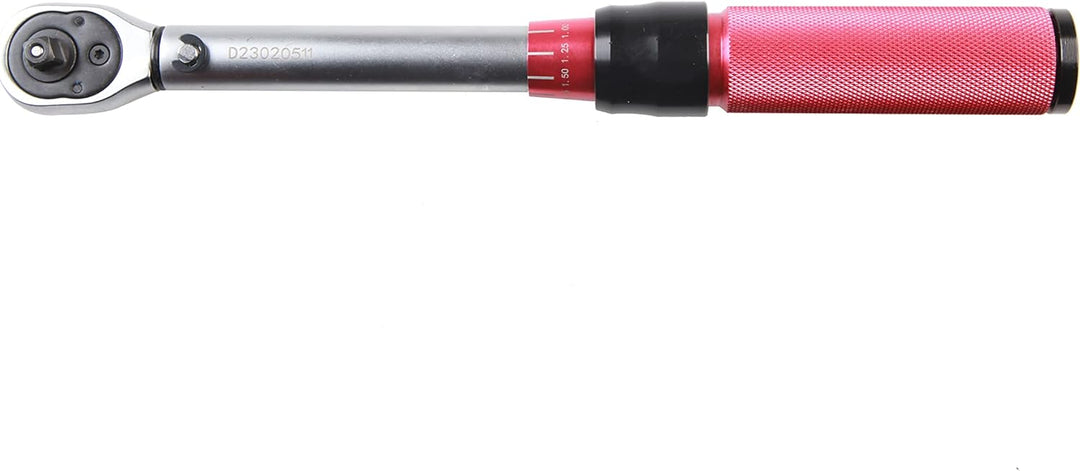 Red Tools Drehmomentschlüssel &amp; Aufbewahrungs-Koffer - 5-25 Nm 1/4 Zoll Antrieb - Radmutternschlüsse