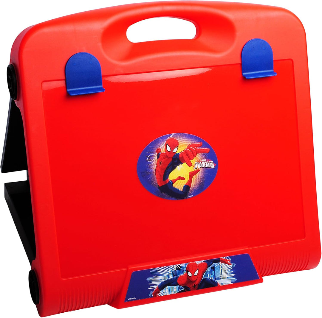 alles-meine.de GmbH Tischtafel - Schreibtafel/Maltafel/Reisetafel - Spyderman - Maltisch doppelseiti