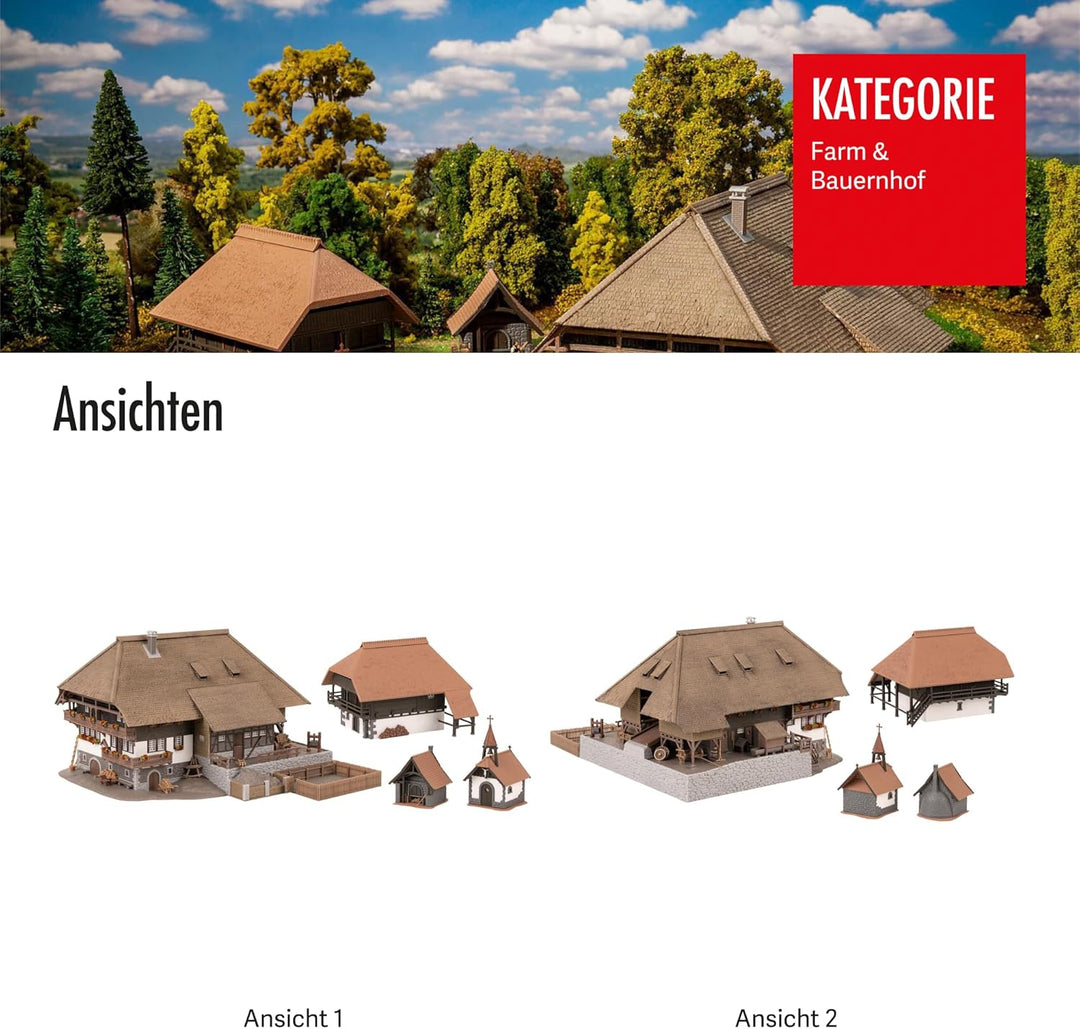 Faller 130677 Schwarzwald-Set Vogtsbauernhof, 27 x 24 x 14.5 cm