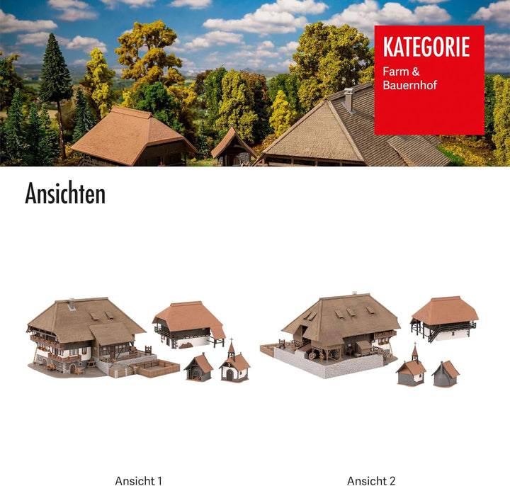 Faller 130677 Schwarzwald-Set Vogtsbauernhof, 27 x 24 x 14.5 cm