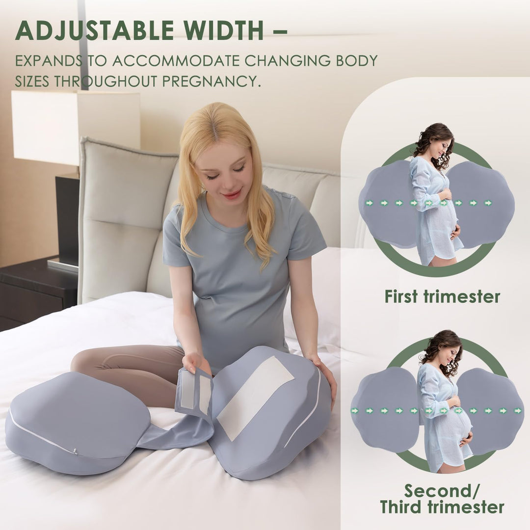 Chilling Home Schwangerschaftskissen zum Schlafen, Memory Foam Schwangerschaftskissen für Bauch, Rüc