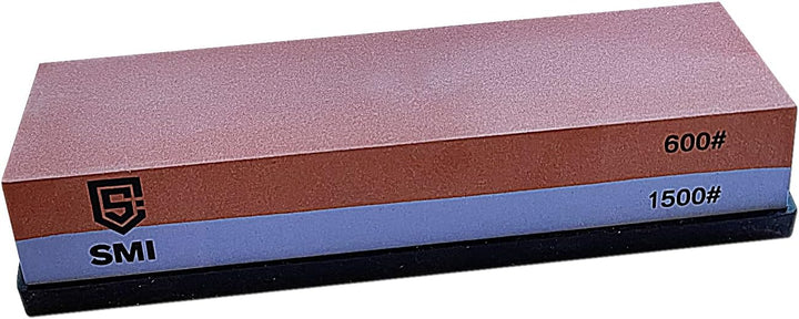 SMI - Schleifstein Schleifhilfe Wetzstein Abziehstein Schärfstein Messerschärfer Körnung 600/1500 Gr