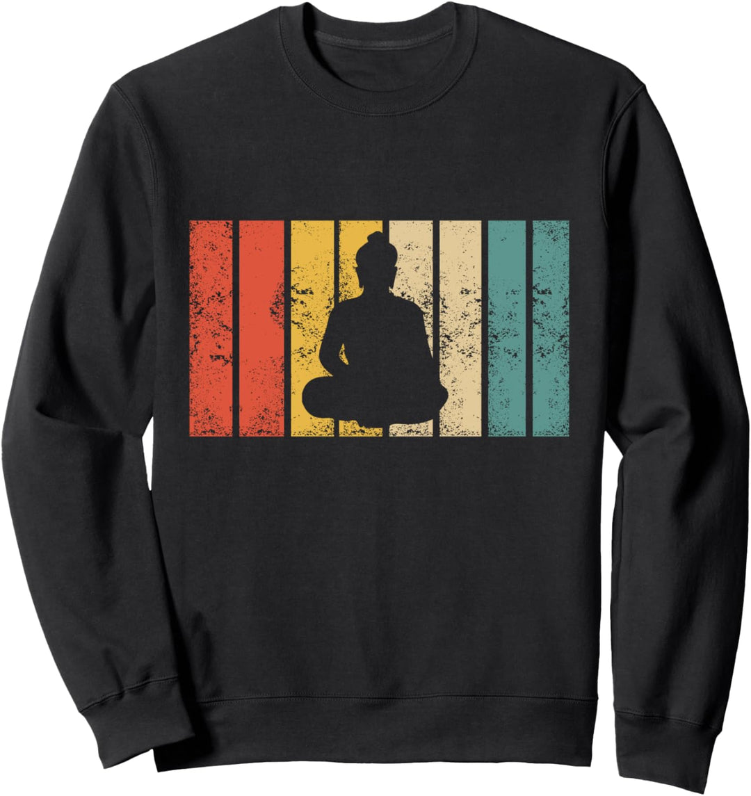 Retro Buddha Namaste Zen Buddhismus - Vintage Buddhist Sweatshirt