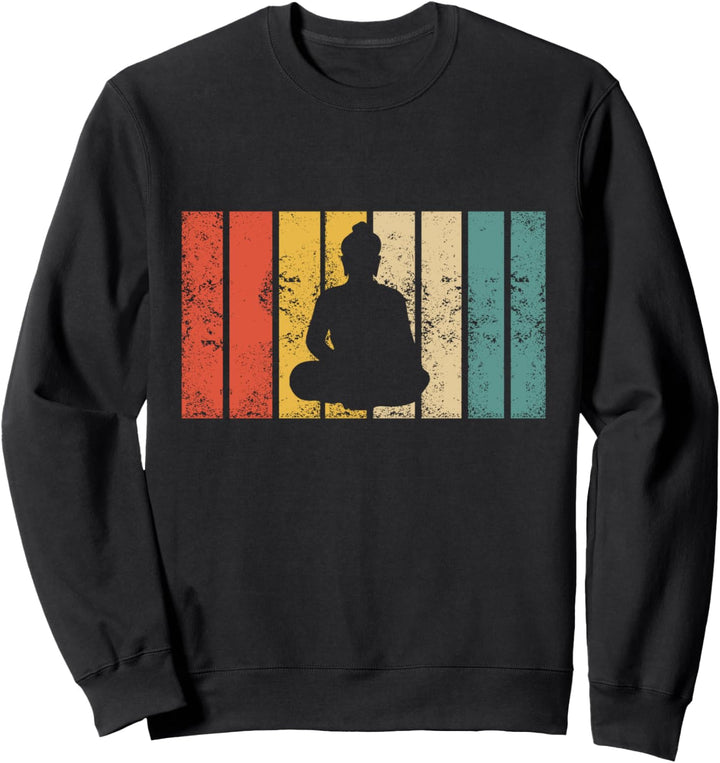 Retro Buddha Namaste Zen Buddhismus - Vintage Buddhist Sweatshirt