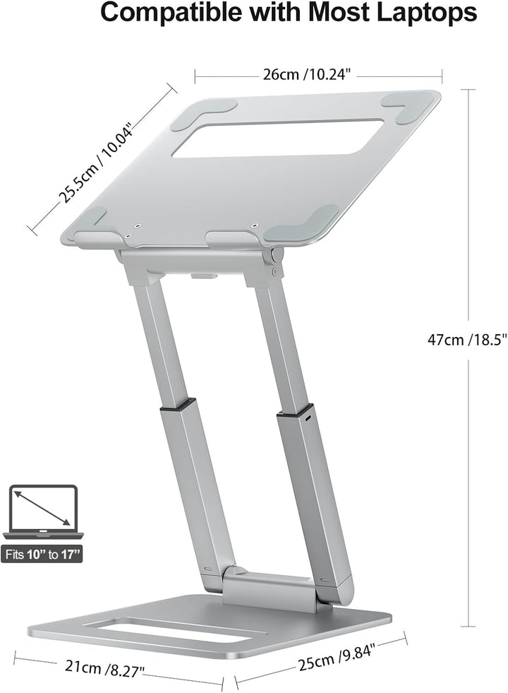 tounee Laptop Ständer Höhenverstellbar, Ergonomischer Computer Ständer, Adjustable Laptop Stand, Not