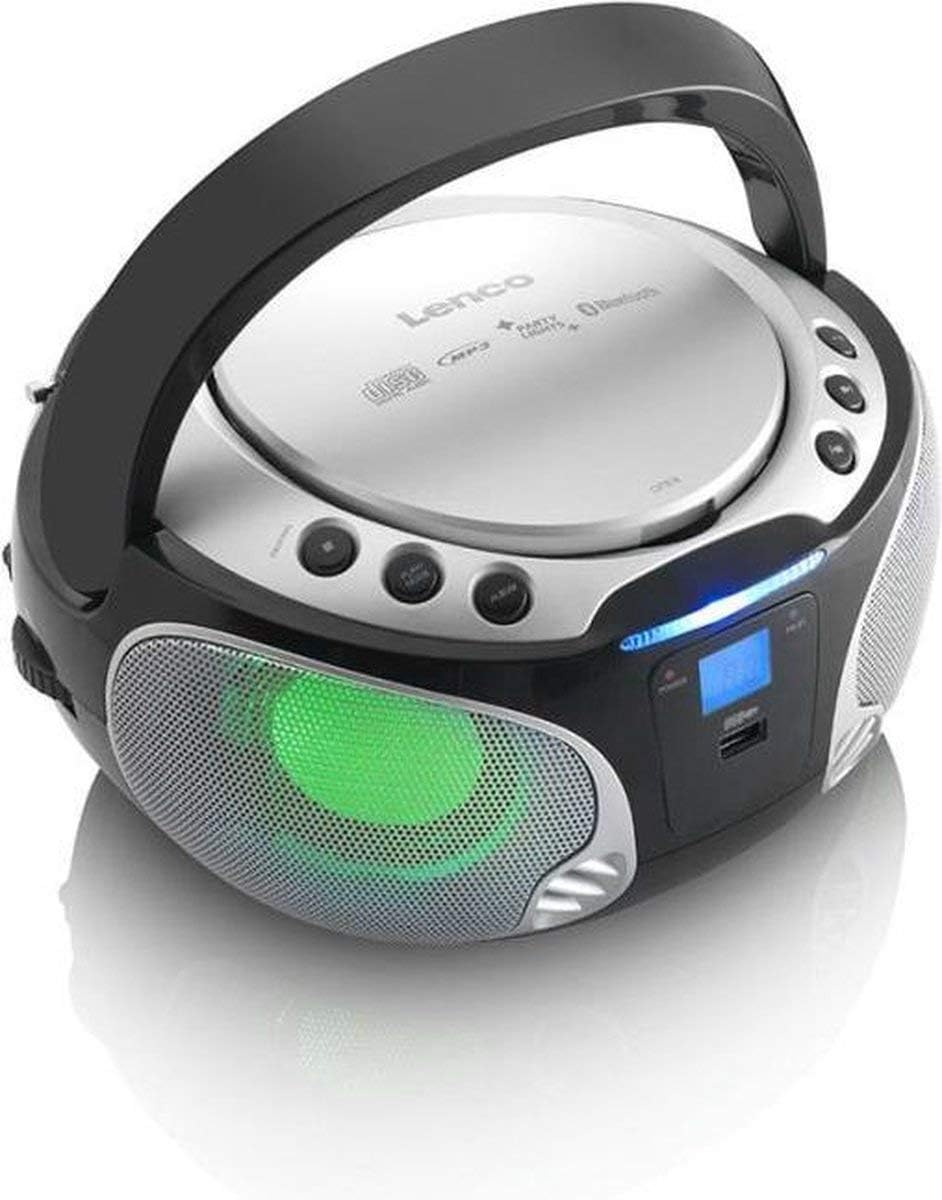 Lenco SCD-550 - CD-Player für Kinder - CD-Radio - Stereoanalage - Boombox - MP3 und USB Player - Blu