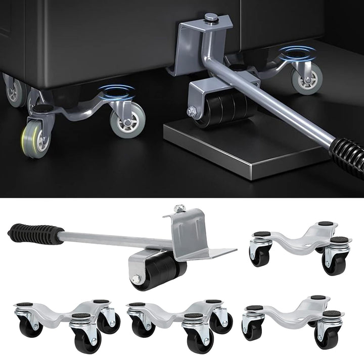 Möbelbewegungsrollen-Set, Möbeltransport-Set Möbelheber-Werkzeugsatz Zum Heben von Möbelgleitern, Gl