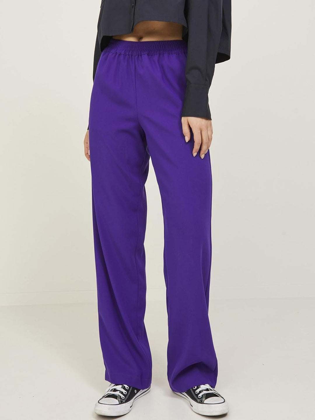 JJXX Damen Jxpoppy Reg Hw Pant PNT Noos Hose S / 34L Acai, S / 34L Acai