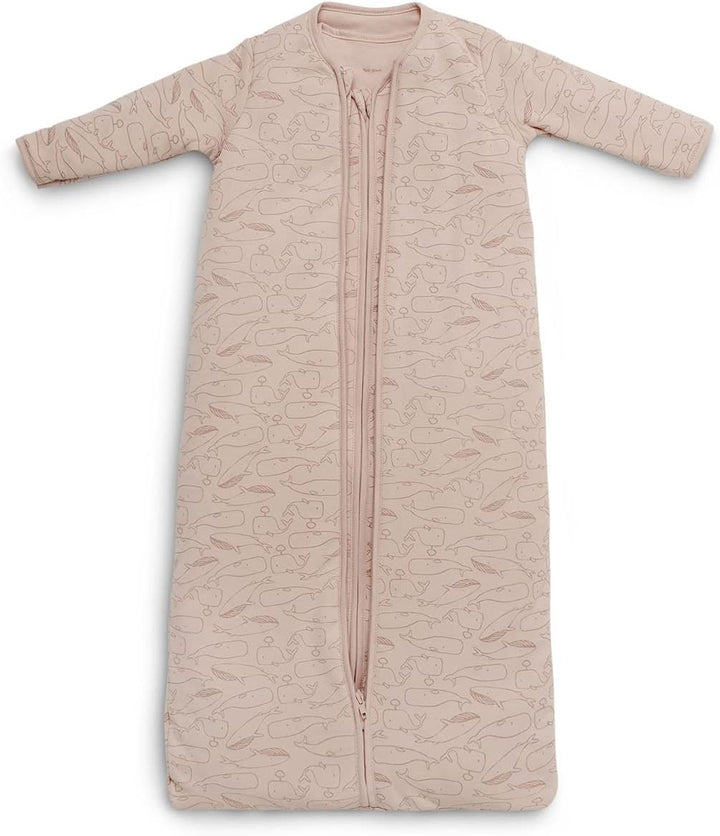 Jollein Unisex Baby Ganzjahres Schlafsack Whales, Pale Pink 110 cm, Whales, Pale Pink 110