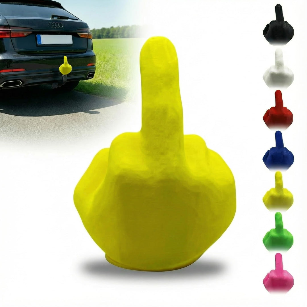 Kugelschutzkappe für Anhängerkupplungen - Hand - Mittelfinger - Abdeckkappe für Kupplungen - AHK Kap