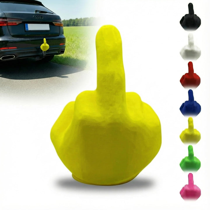 Kugelschutzkappe für Anhängerkupplungen - Hand - Mittelfinger - Abdeckkappe für Kupplungen - AHK Kap