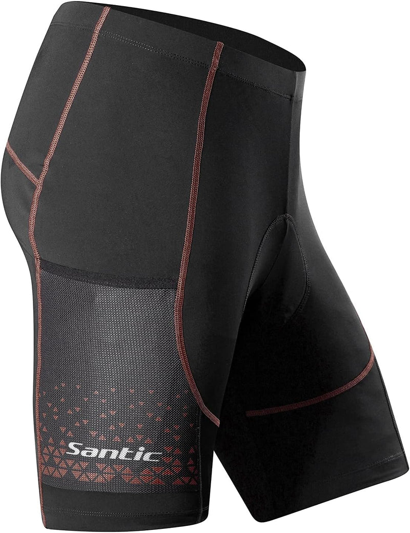 Santic Radlerhose Herren Kurz mit Sitzpolster Radhose Herren Kurz Fahrradhose Herren Gepolstert Rads
